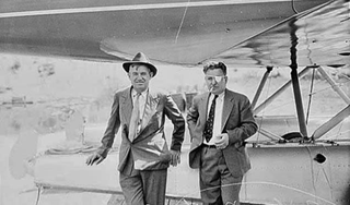 Will Rogers and Wiley Post photographed shortly before their fatal accident (Author unknown)